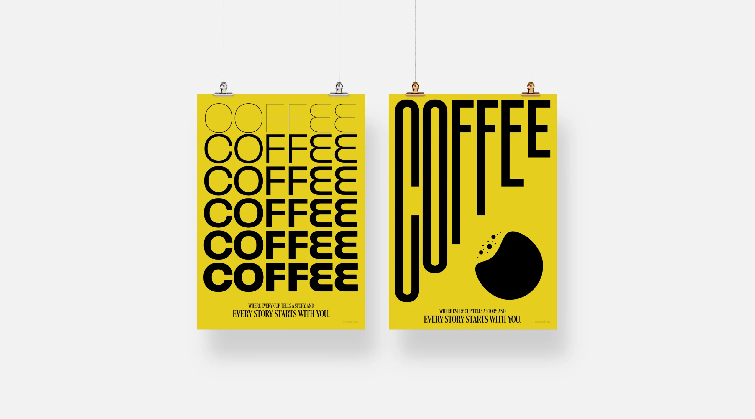 Coffee Typography Poster