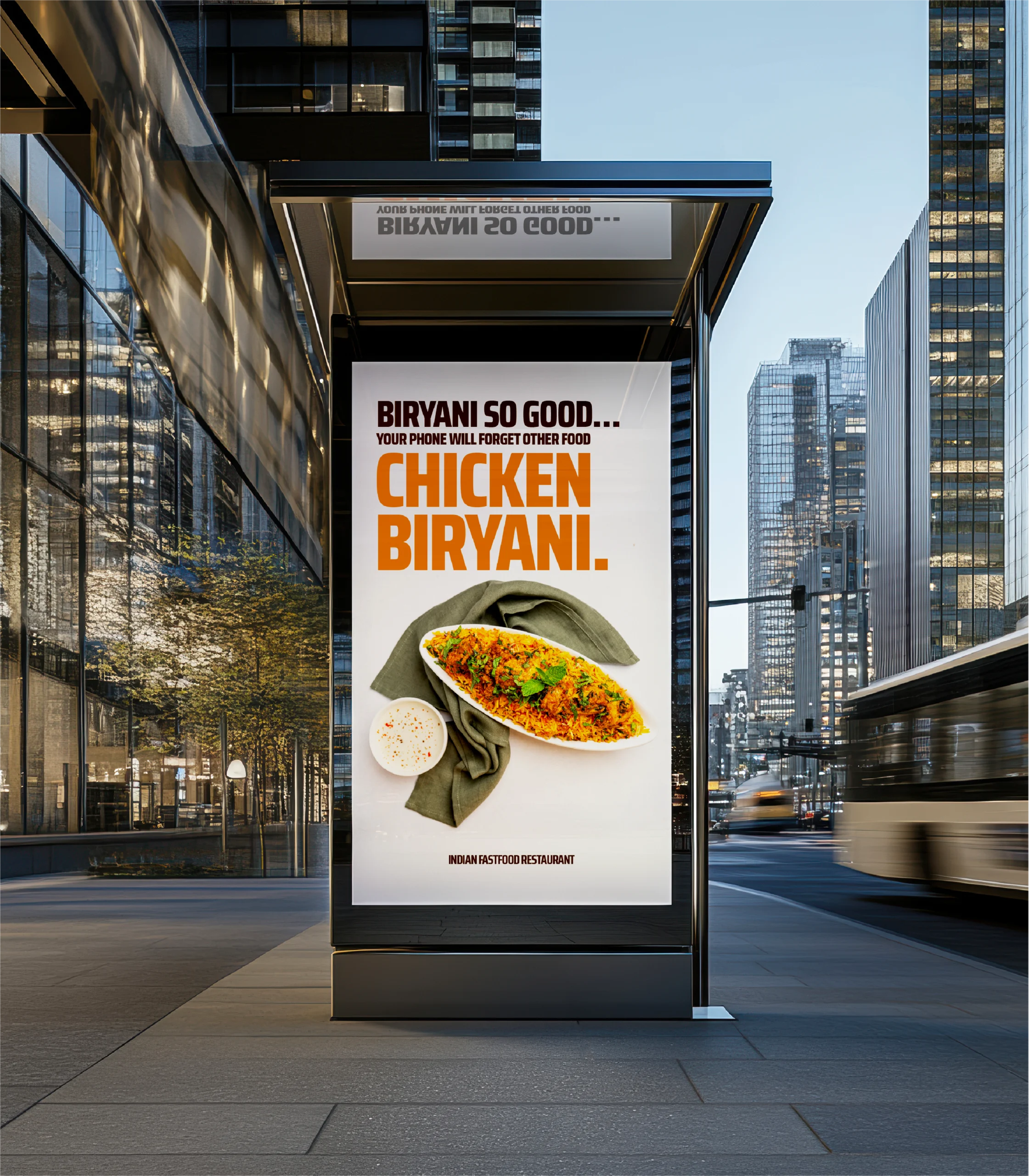 OOH Ads Design Restaurant Biryani