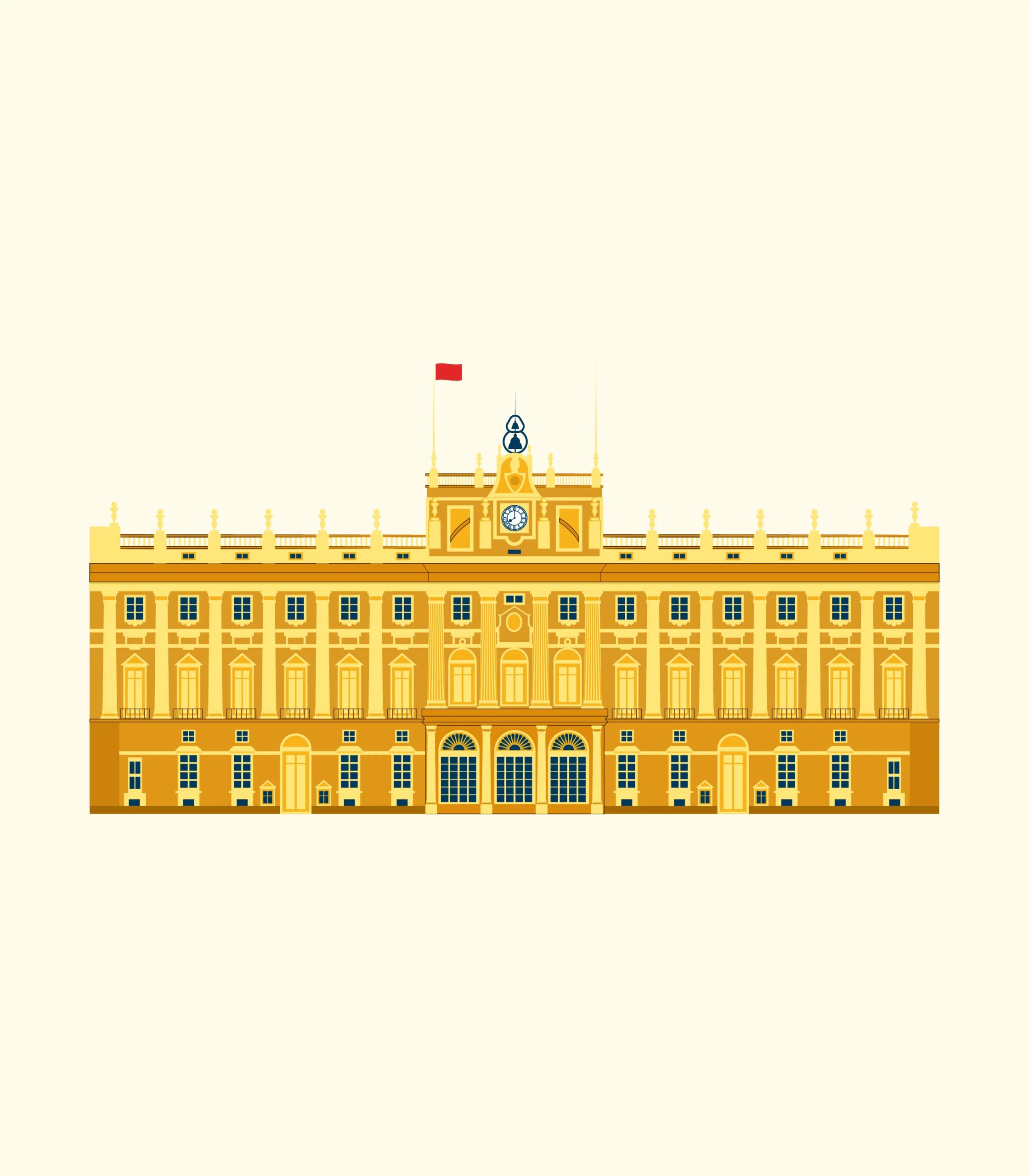 Royal Palace of Madrid illustration