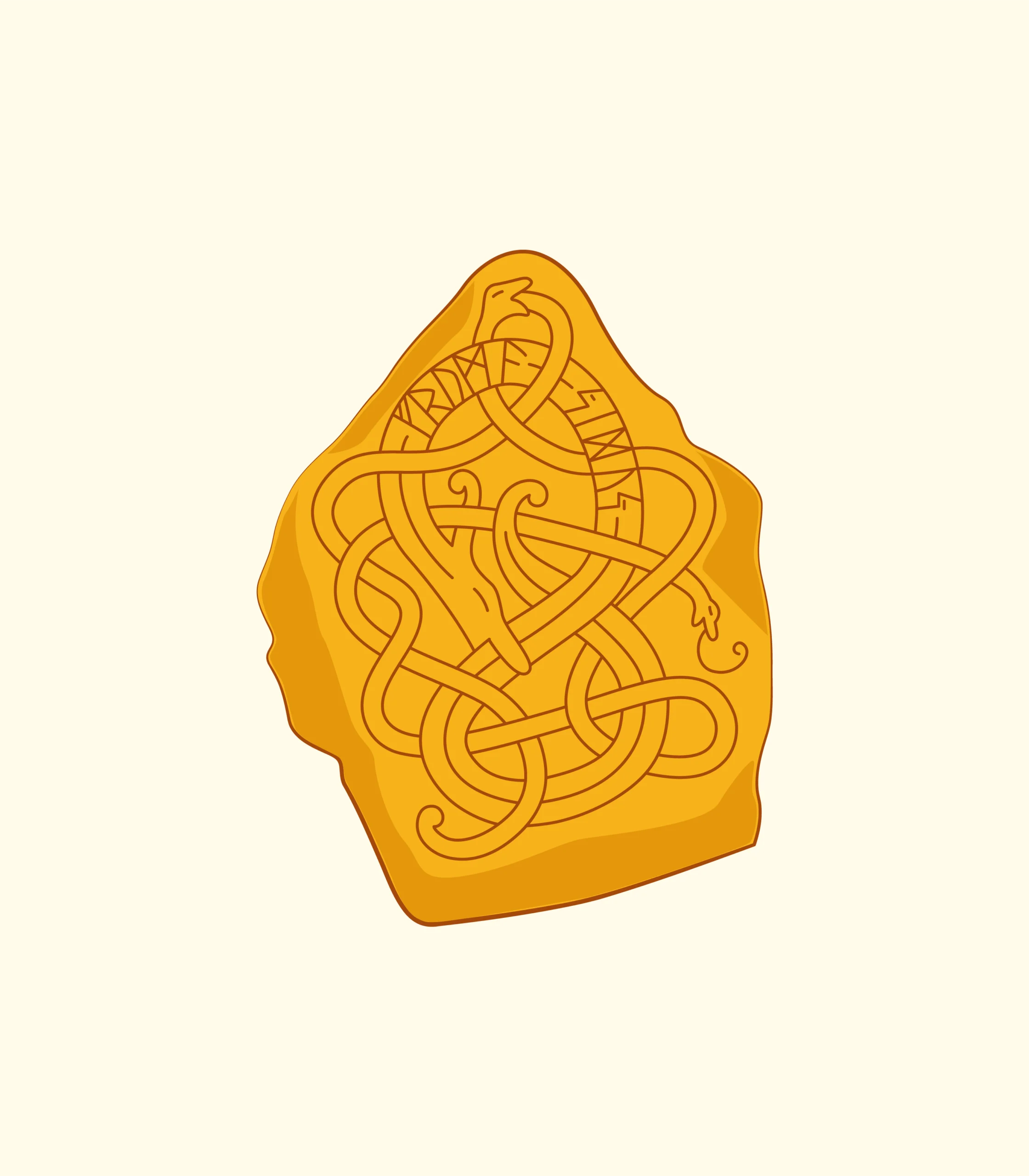 Viking Runestones Illustration