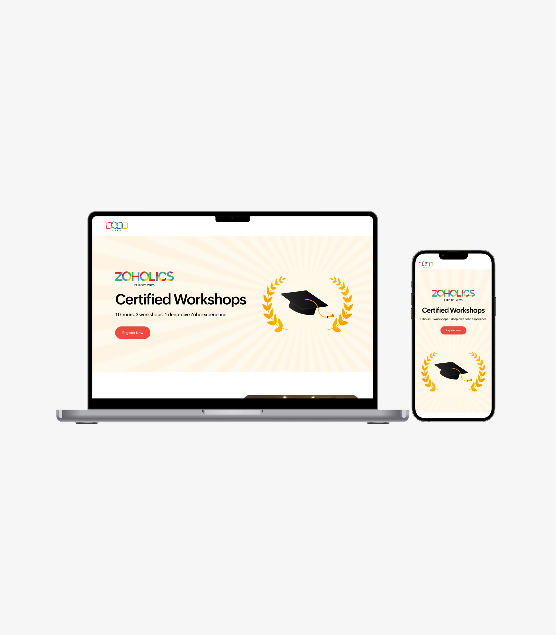 Zoholics Europe Workshop Website Design
