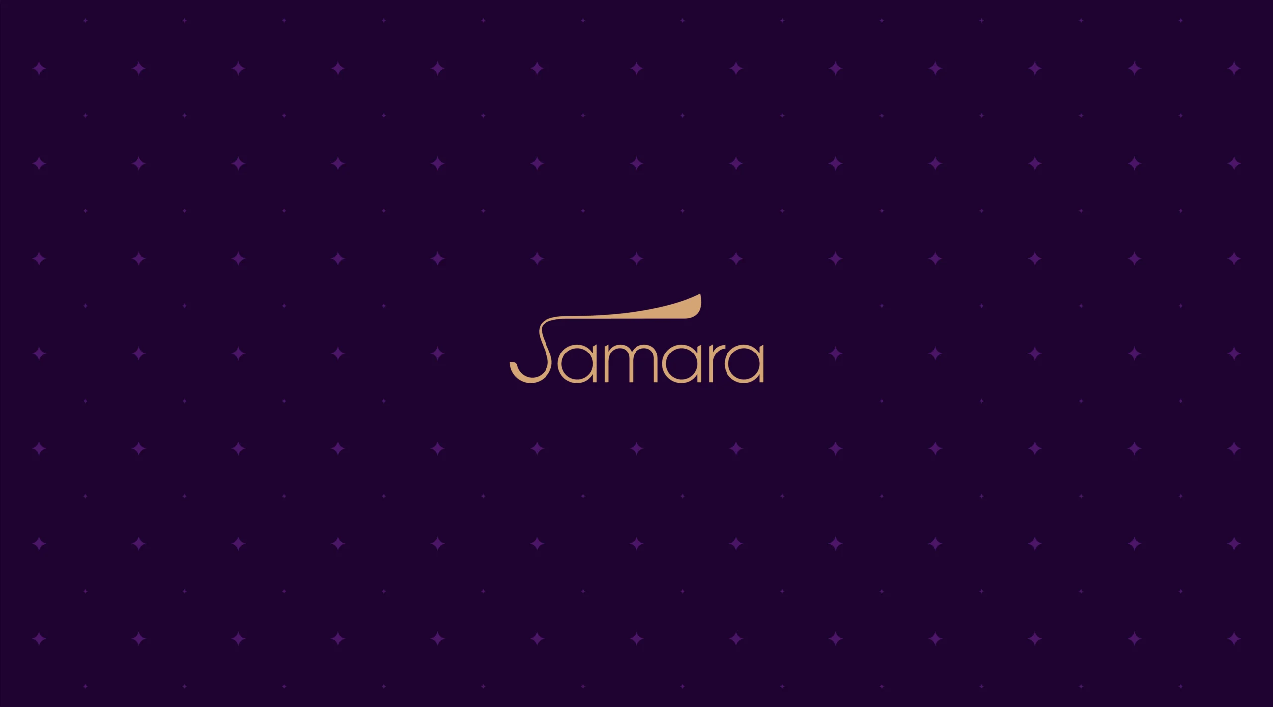 Samara logo with patterned background